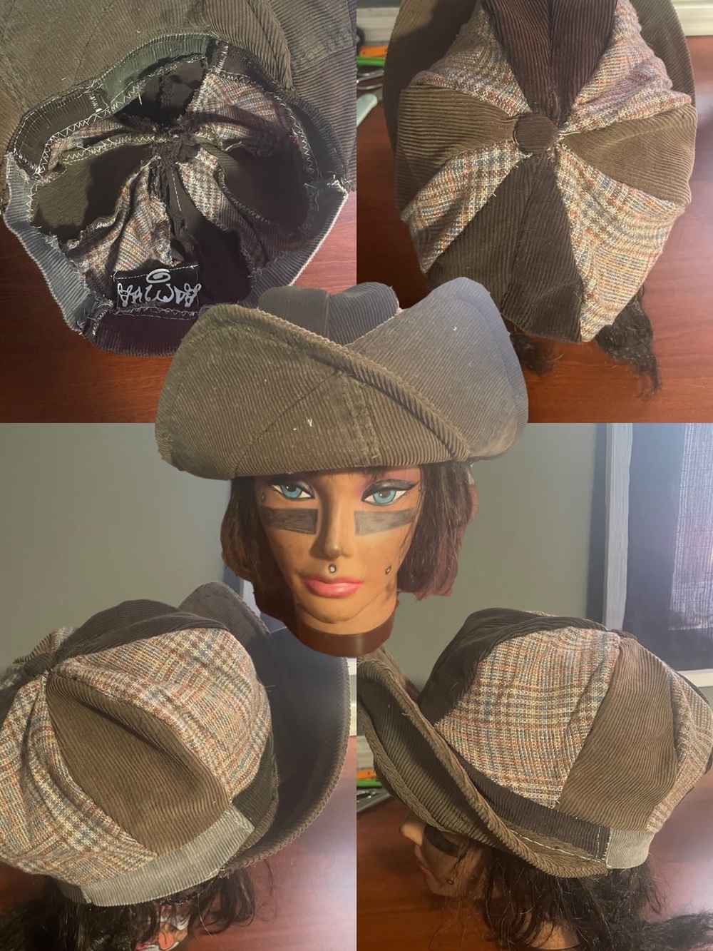 Pirate newsboy hat